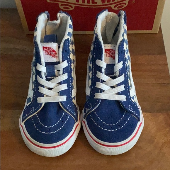 Vans Bmx Sk8-Hi Zip in True Navy/White Toddlers - Picture 2 of 7